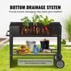 Raised Garden Bed, 42.5 X 19.5 X 31.5 Inch Galvanized Metal Planter Box, Elevated Outdoor Planting Boxes with Legs, for Growing