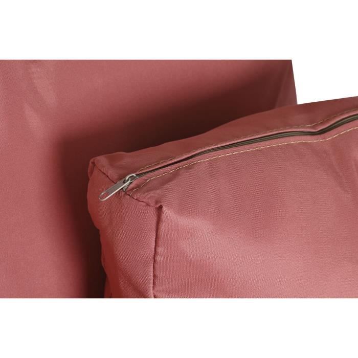 Chaise de jardin - 99 x 71 x 147 cm - Métal - Rotin synthétique blanc