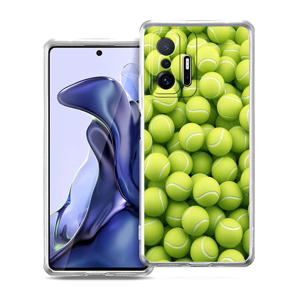 Transparent Phone Case for Xiaomi Mi 14 13 12 11 Ultra 13T 12T 11T Poco X3 NFC F3 F6 Pro Lite 5G Soft TPU Shell Tennis Sport Bag
