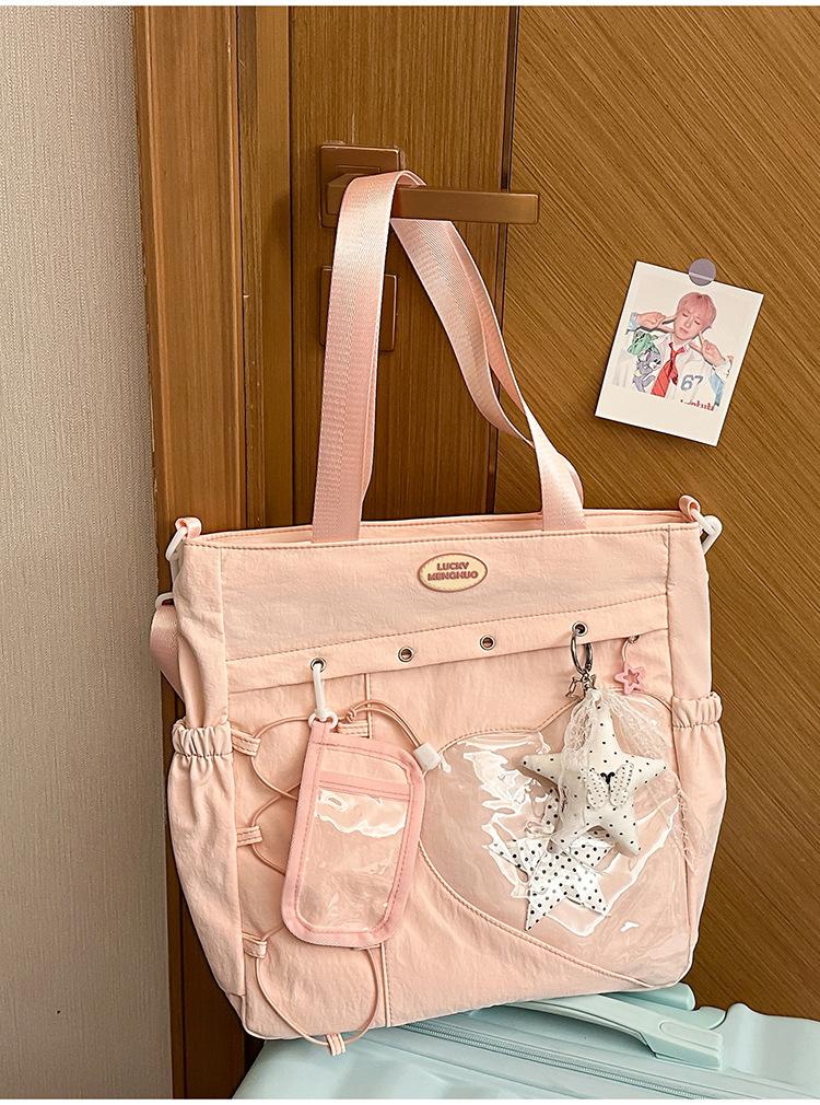 Schoolbag Korean Ins Milk Blue Cloud Soft Star Student Party Shoulder Bag Summer Sweet Girl Fresh Department Shopping Tote Bag