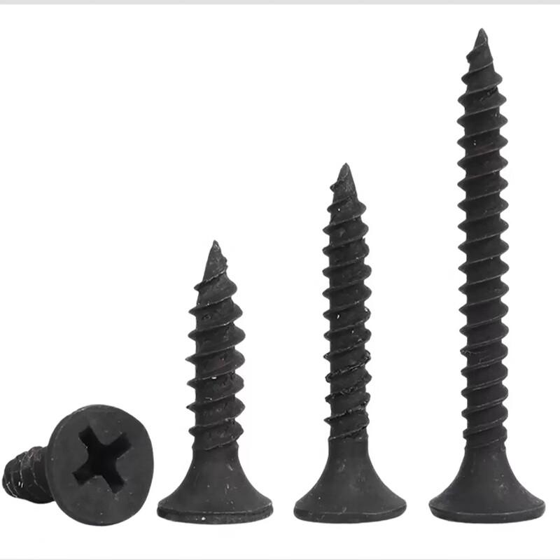 Black Hardened Flat Head Drywall Self-Tapping Screws