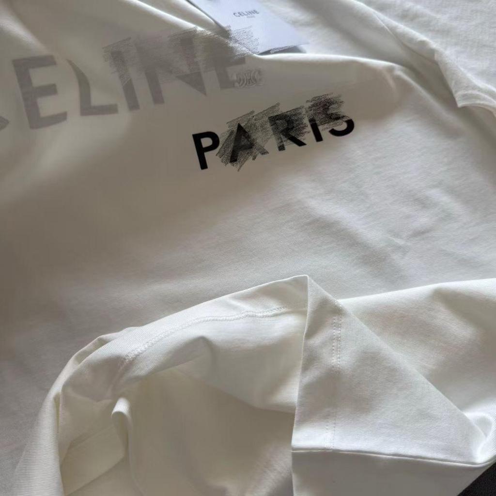 T-shirt Unisexe à Manches Courtes avec Logo Dessiné