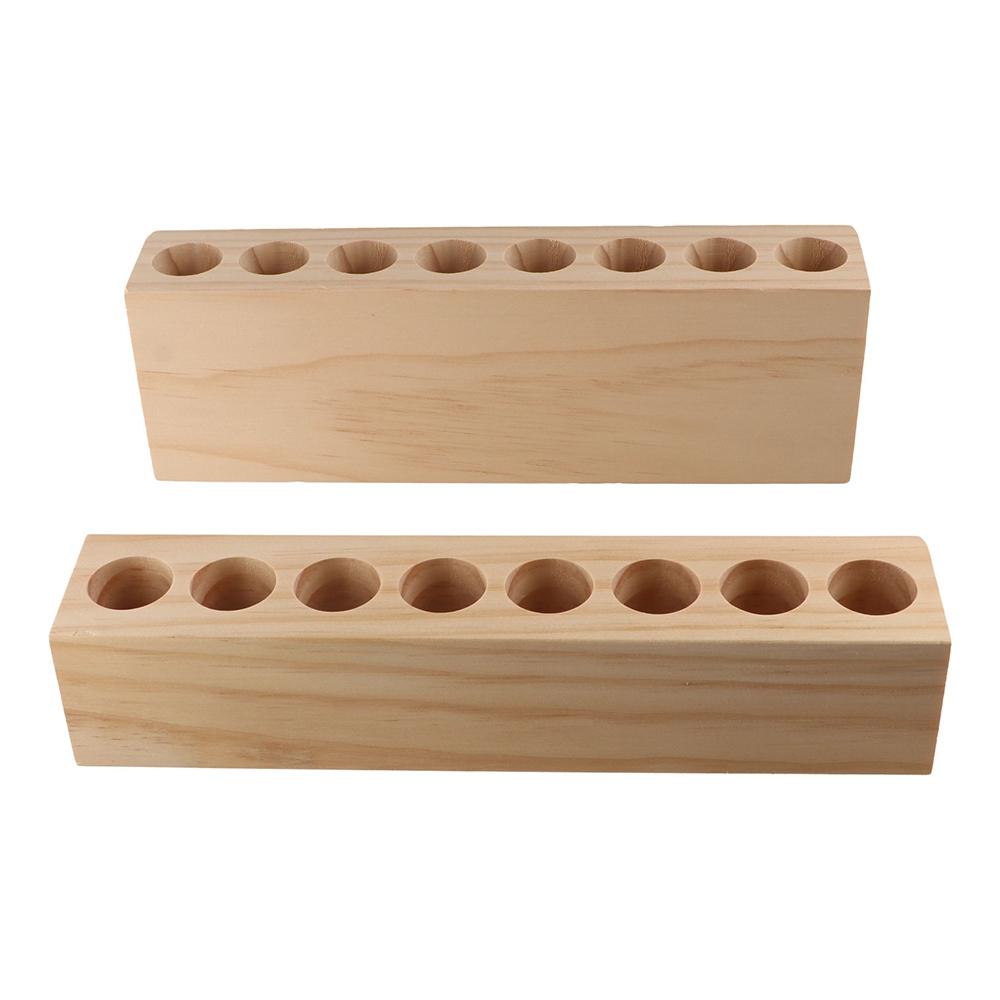 Creative Wooden Pen Holder Household Toothbrush Holder Wooden Lipstick Organizer  Desk Accessories