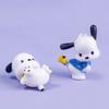 Playful Pacha Dog Pvc Figurine Set For Diy Phone Case Decoration