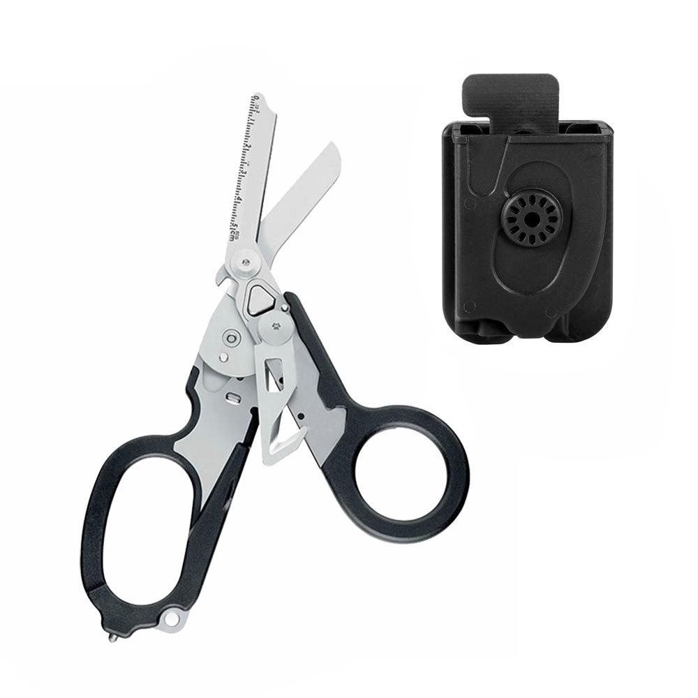 Forbici Raptor in Acciaio Inossidabile 420HC, Pinze Tattiche Multifunzione con Custodia in Kydex
