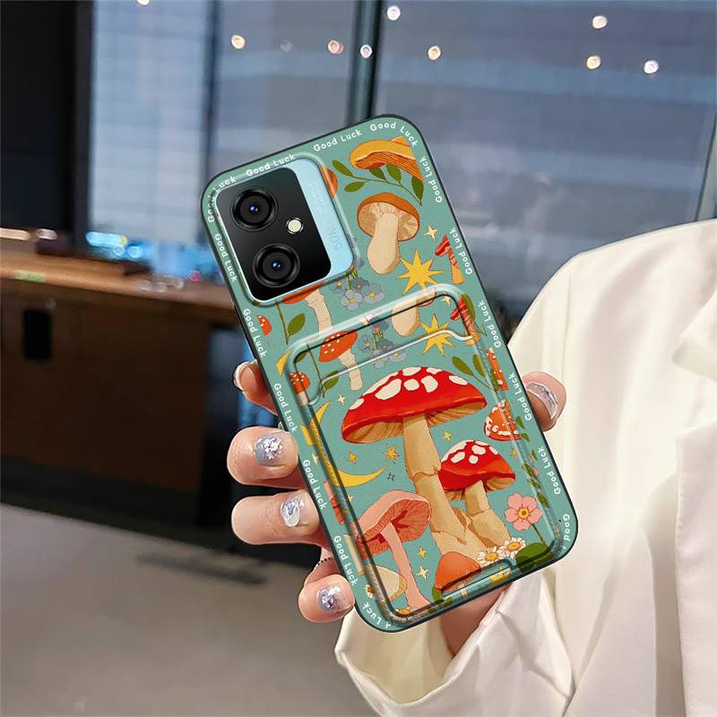 Card Slot Shockproof Phone Case For Blackview Oscal C70 Anti-knock Full Wrap Anti-dust Dirt-resistant Protective Cover