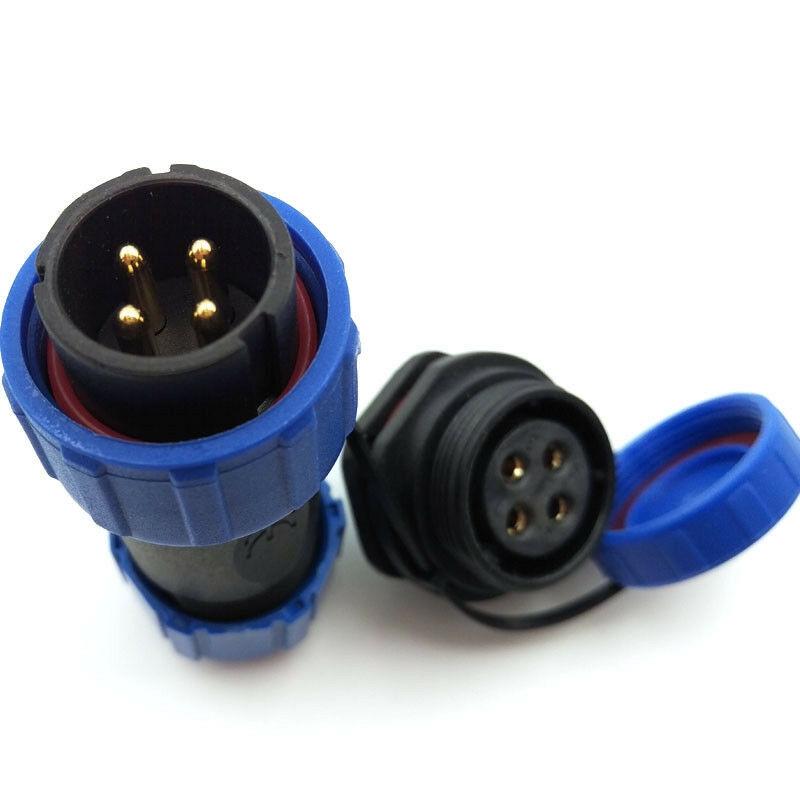 SP21 4Pin Waterproof Aviation-Cable Connector,Power Connector-Plug Socket IP67