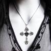 Unique Style Thorn Knotted Rose Crosses Pendant Necklace for Daily Wear Parties