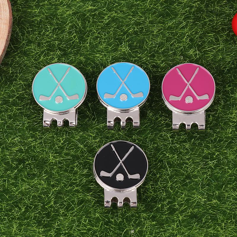 1Pc Golf Ball Marker Golf Hat Clip Magnetic Alloy Golf Ball Position Marker Removable Metal Hat Clip Accessories For Golfers