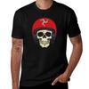 Isle of Unisex Motorcycle Skull Racer TShirt Casual Basic Short Sleeve TShirt