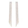 Luxury Super Flash Rhinestone Long Fringed Earrings for Women