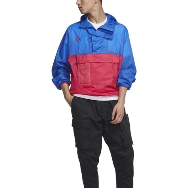 Nike Jackets Men's Red Blue Hooded Moderate Other CD7635-405