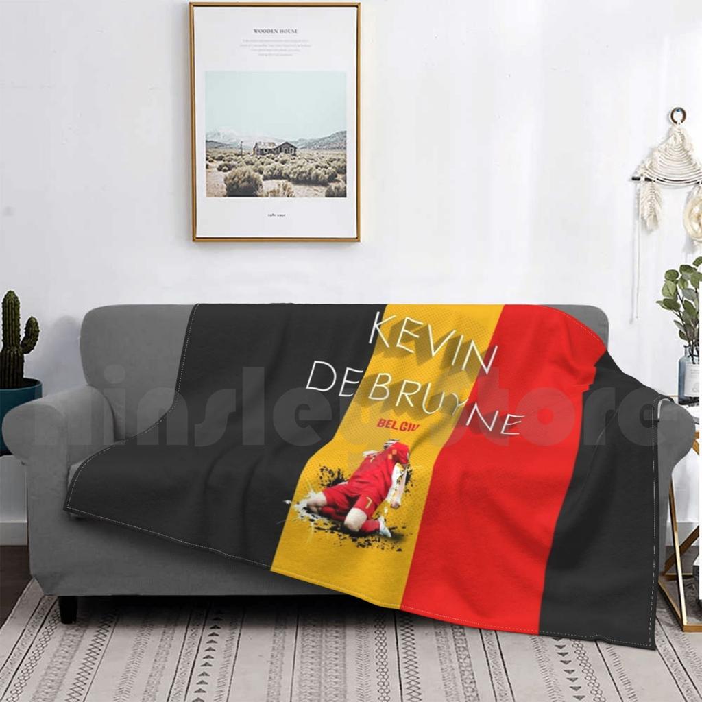Kdb , King Of Belgium Blanket For Sofa Bed Travel Kdb Belgium Soccer Vintage Heather Hazard