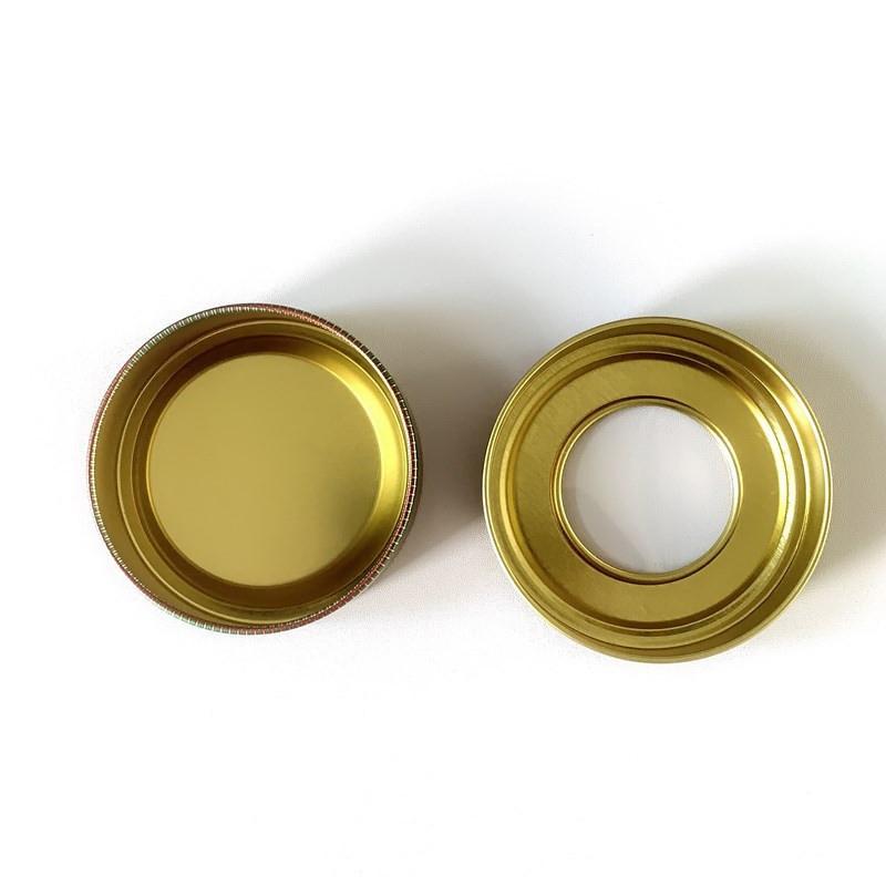 Saffron Tin Box For 1  G Saffron Packing Box Tin Box With Pvc Window