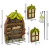 Fairy Window and Door Hangers, Resin, Courtyard Garden, Shining Fairy Window and Door, Tree Hangers, Tree Decoration