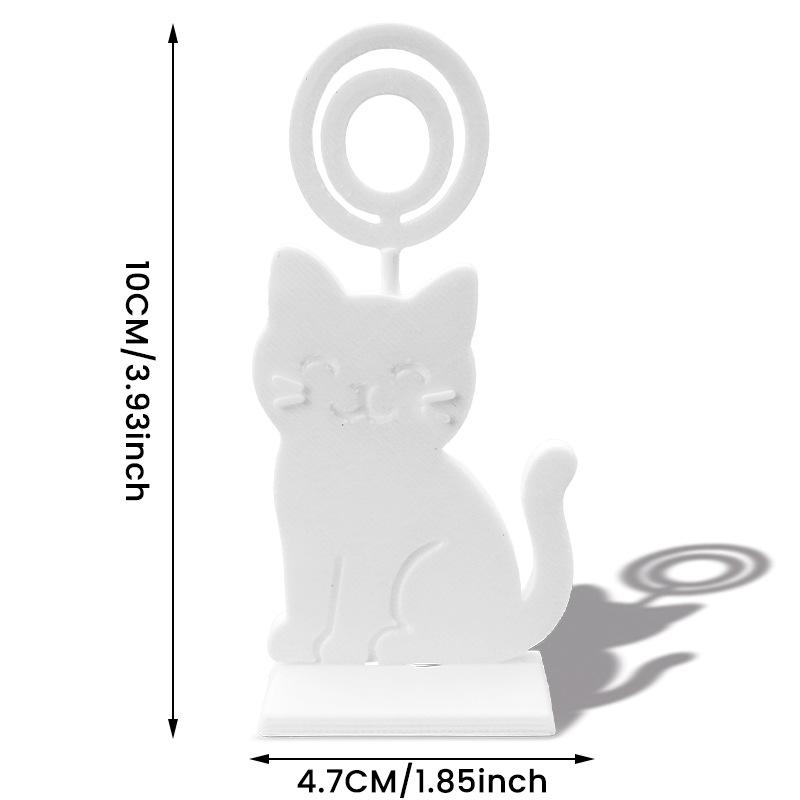 Tisch Nummernhalter Kleine Tisch Foto Halter Dekorative Katze Form Foto Display Ständer Für Zuhause Hotels Esszimmer Platzkarten