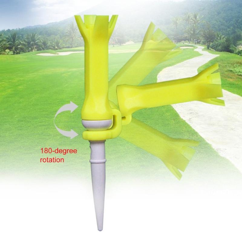 2 Stück 4-Zinken Golf-Tees Drehbare Trainings-Golf-Tees Ballhalter Flexible Golf-Tees Golf-Trainingszubehör