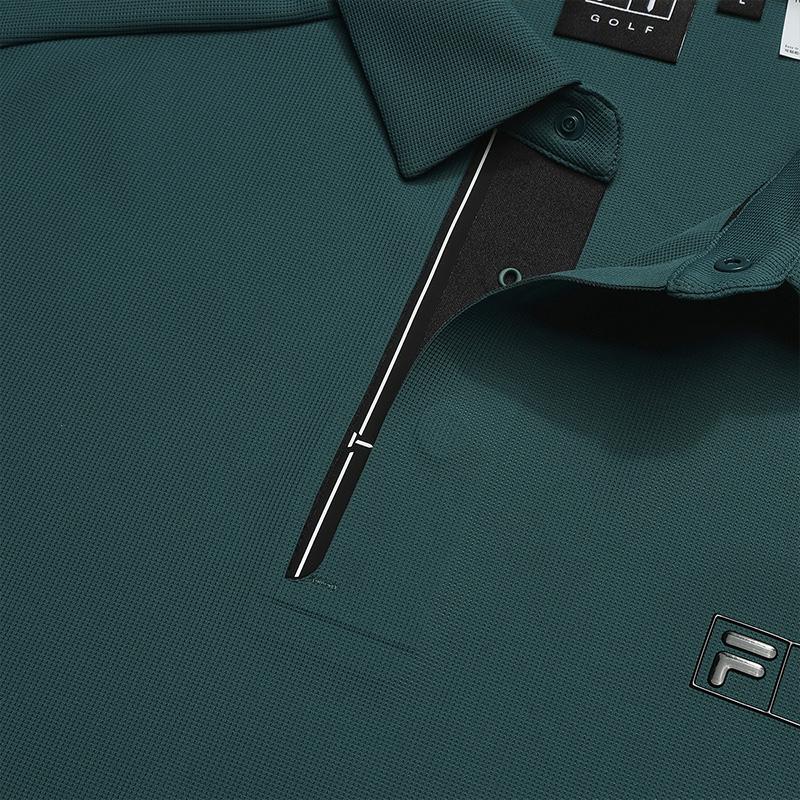 FILA Golf Series Fashion Simple Classic Sports Casual Comfortable Short Sleeve Polo Shirt Men tops Sea-Green A11M625136FKK