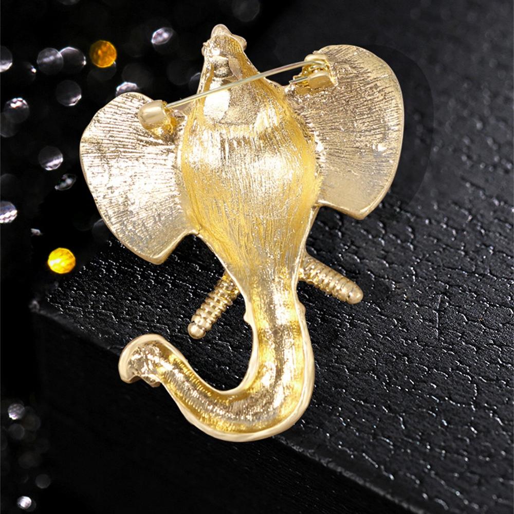 Vintage Schönheit Emaille Elefanten Broschen für Frauen Mann Unisex Hochwertige Persönlichkeit Casual Brosche Pins Weibliche Geschenke
