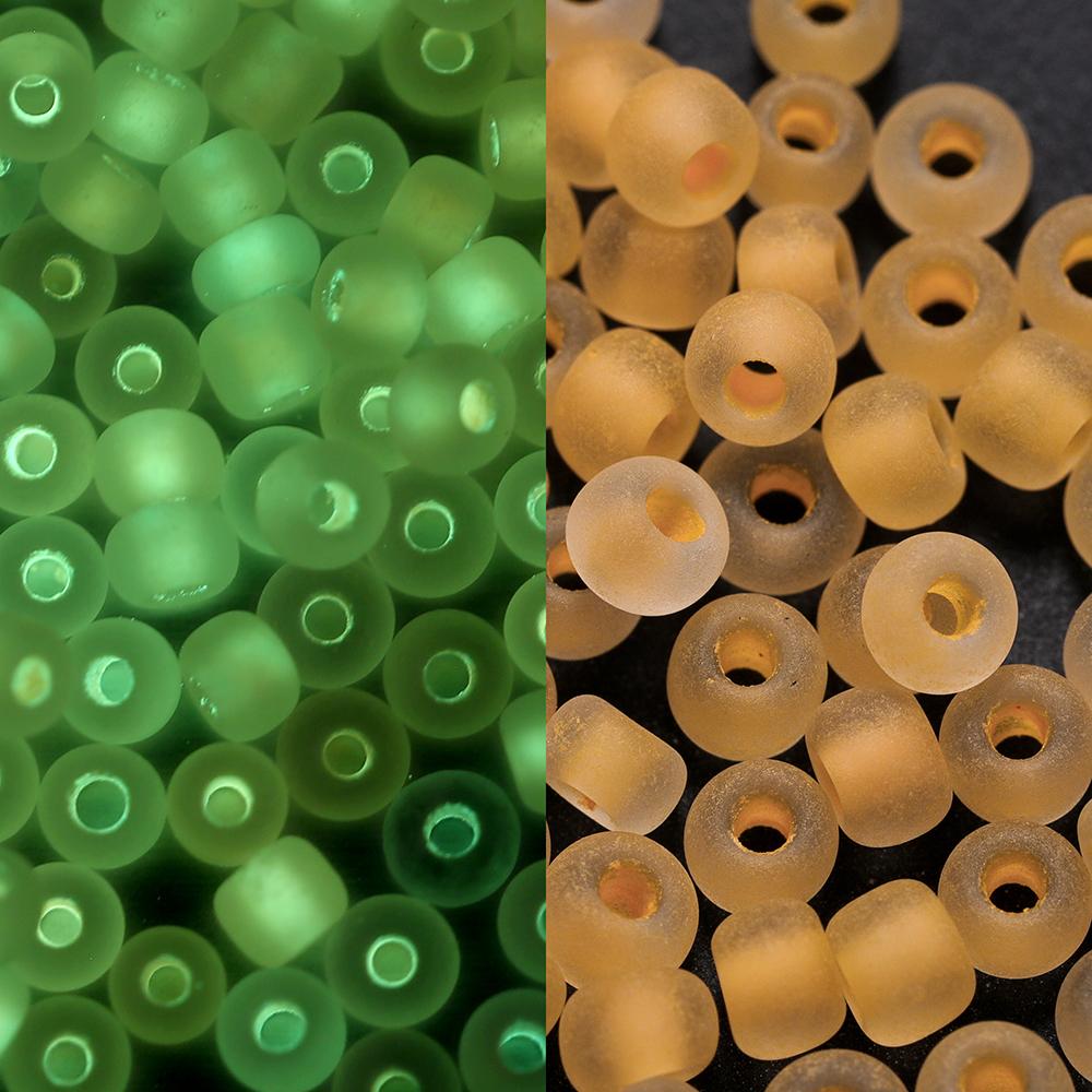 600pcs 3mm Luminous Glass Seed Beads Glow In The Dark Loose Spacer Beads for DIY Jewellery Marking Necklace Bracelet Accessories