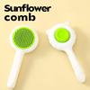 1pcs Cat Comb Hair Removal Needle Comb Brush Dog Hair Cleaning Comb One Click Hair Removal Comb