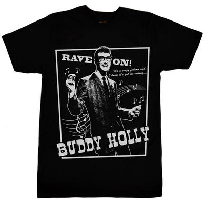 Buddy Holly Rave On Tričko pro dospělé S-5XL Unisex