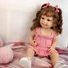 Unique Reborn Baby Realistic 55 Cm Full Silicone Vinyl Smile Babies Doll Reborn Model Kids Playmates Early Educational Toy Birthday Christmas Gift