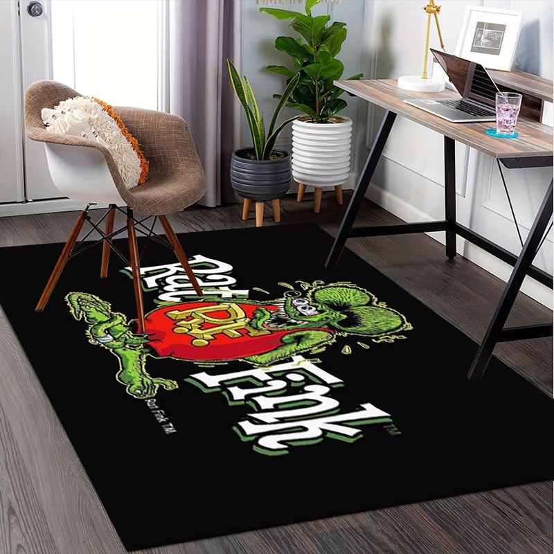Rat Fink T-Shirt - Classic Green Mouse Car Racing TeeOffice Mat Perfect for Home Decor Office Desk Chair Rugs Chair Carpet for Office Polyes