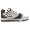 Li Ning We Wo Pro Pro Spliced Upper Fashion Versatile Comfortable Durable Non-Slip Lightweight Low-Top Skate Shoes Men sneaker White Brown AECU005-1