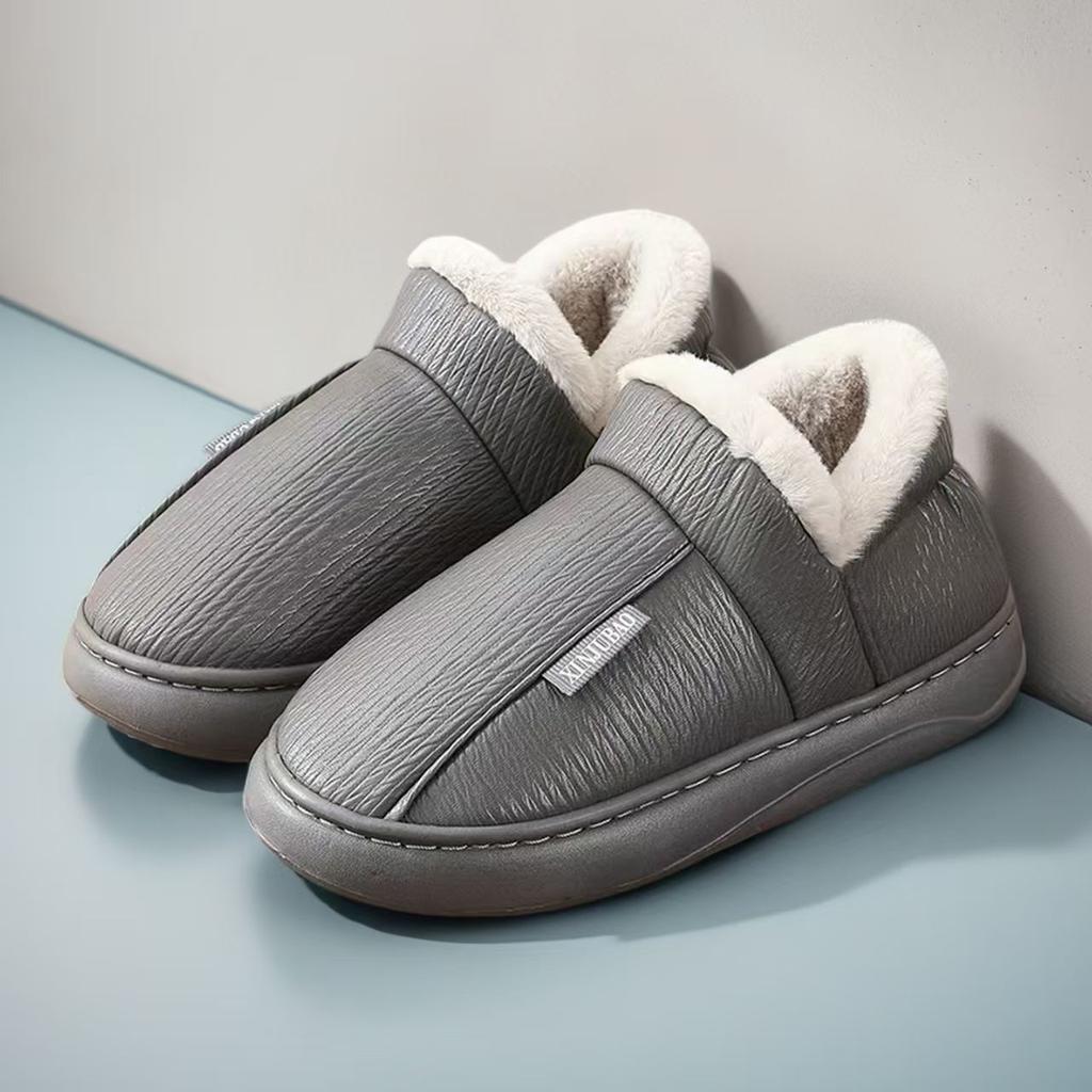 Women's Winter Indoor Couple's Thick-soled Lined Thickened Outer-wearing Warm Cotton Shoes for Men