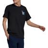 Adidas T Shirts Men's Black Crew Neck Moderate Straight Fit GN2148