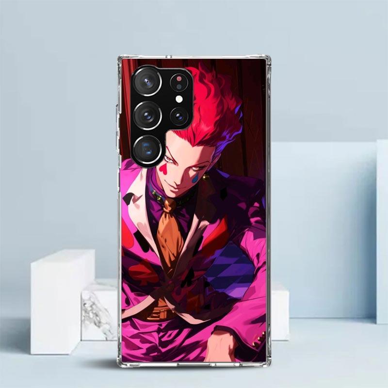 Huner X-Hunters Hisoka Phone Case For Samsung Galaxy S24 S25 Edge S26 Ultra S22 S23 Plus S21 + S20 FE Soft TPU Back Cover Galaxy