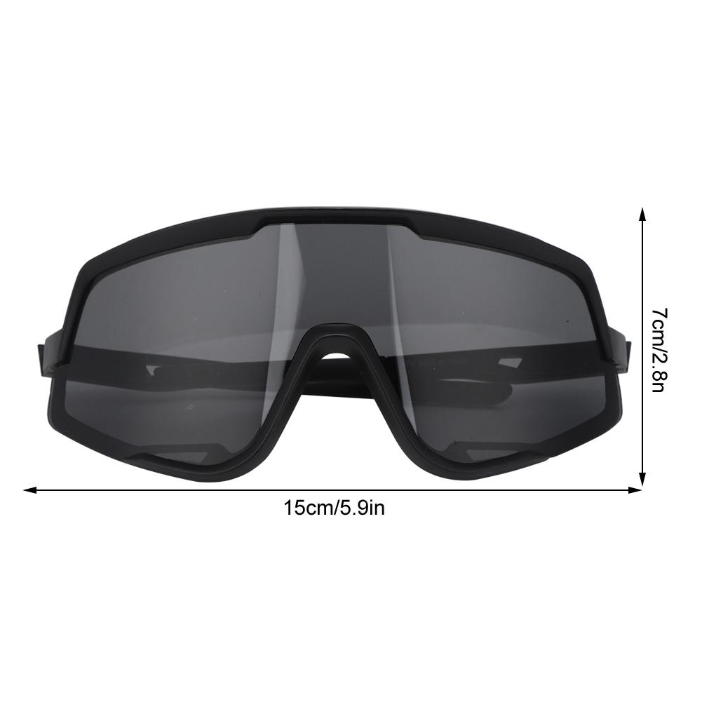 Outdoor Sports Glasses Windproof Cycling Goggles Bicycle Sunglasses for Women Men(Black FrameGray Lens )
