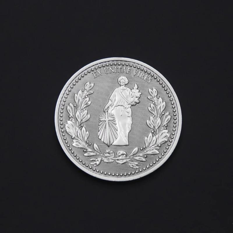 Movie John Wick Continental Hotel Coins Cosplay Keanu Reeves Hotel Metal Coin with Box for Fans Collection Gift Costume Props