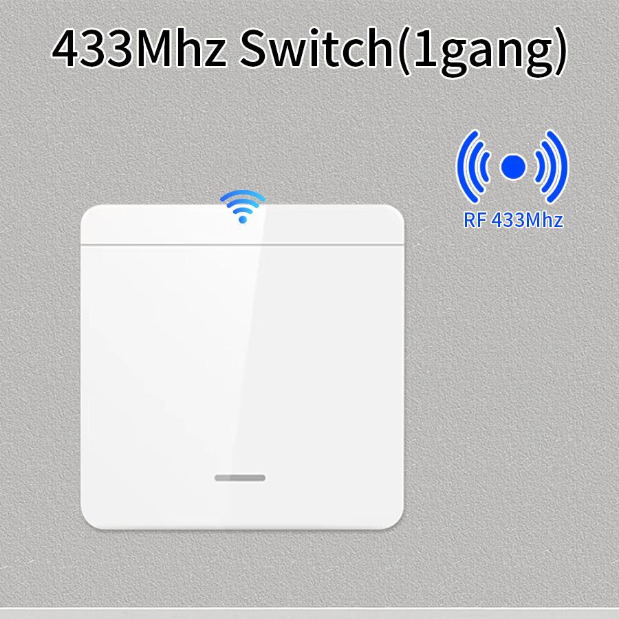 RF 433Mhz Universal Wireless Remote Control Light Switch 10A 110V 220V Relay Receiver 1/2/3 Gang Wall Panel Switch For LED Lamp