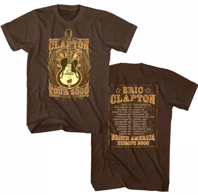 

Eric Clapton World Tour 2008 Men s T Shirt 4XL