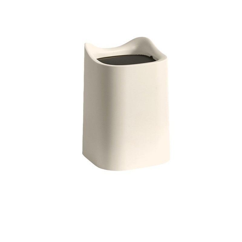 Creative Desktop Trash Can Household Coffee Table Bedside Desk Plastic Mini Fashion Swing Lid Trash Can with Lid 1pc