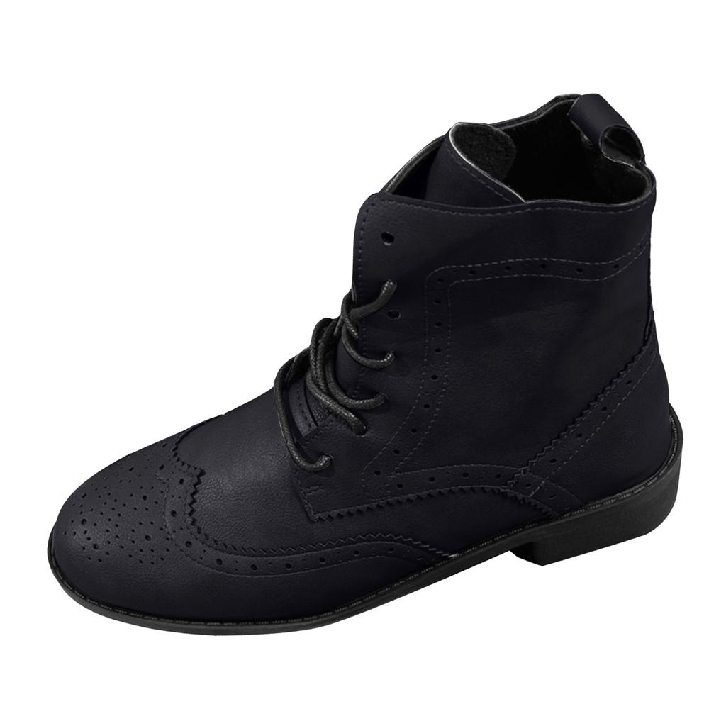 Thigh High Open Toe Boots For Women Wide Calf Leather Lace Up Round Toe Women'S Boots Fashionable And Casual Thick Botas Mujer