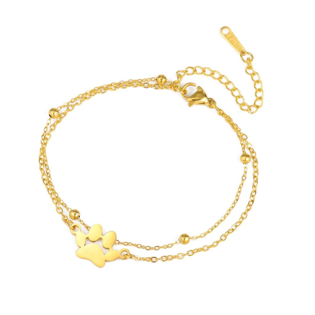 Pet Cat Dog Hip Hop Couple Bracelets Unisex Jewelry Valentine's Day Gift Accessories