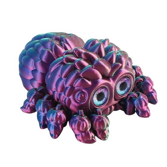 Halloween 3D Printed Spider Figurine Movable Joints Spider Figure Fidget Toy Articulated Spider Model Decoration Home Office Desktop Ornament