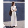 Women's French Casual Linen Blend Sleeveless Set