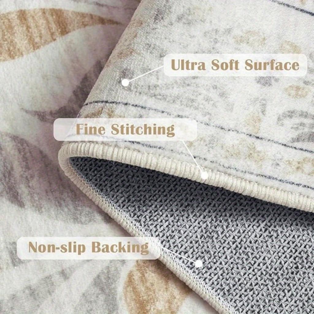 Large Area Rugs for Living Room Machine Washable Carpet for Bedroom Thick Abstract Jungle Animal Coffee Table Non-slip Floor Mat