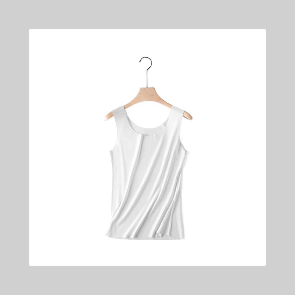 

Summer new women s seamless Modal vest sling wear sports fitness skin-friendly large size breathable bottoming shirt 2xl [recommended 65-75kg]