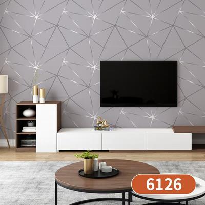 Papel tapiz autoadhesivo de PVC geométrico 3D con textura moderna para sala de estar, dormitorio y oficina | Adhesivo de pared fácil de quitar