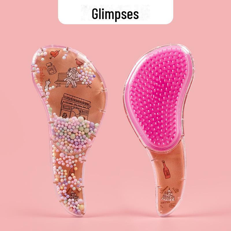 Transparent Anti-Knot Cartoon Hair Comb for Kids