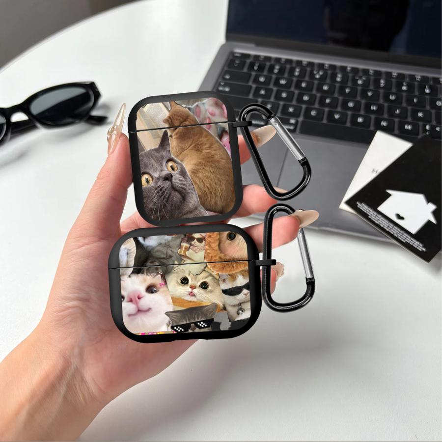Expressive Cat Case For Airpods Pro2 Pro3 2 Pro 4 3 1 Earphone Cases Cover
