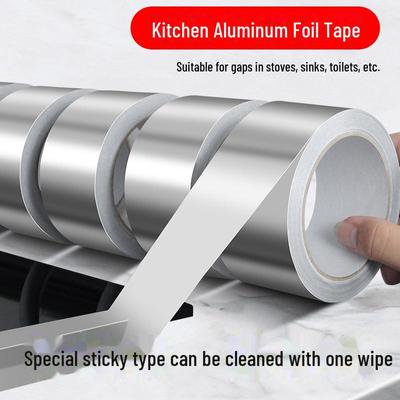 Hochtemperaturbeständiges Aluminiumfolienband: Selbstklebend, ölbeständig, schimmel- und feuchtigkeitsbeständig, ideal für Öfen.