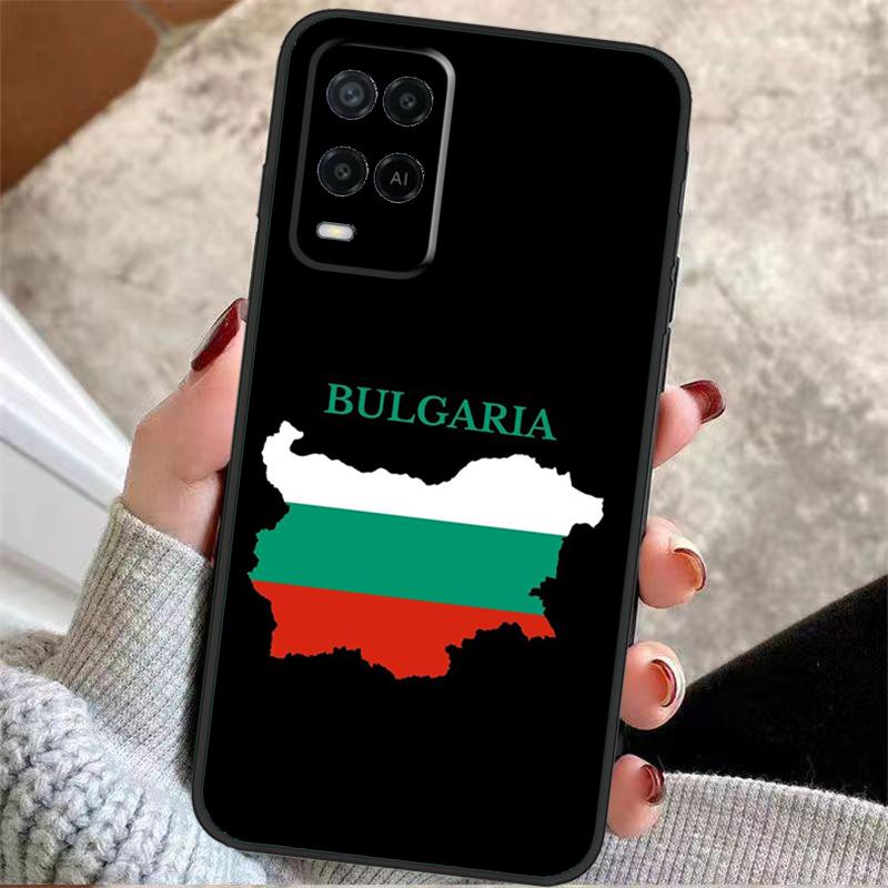 Bulgaria National Flag Case For Oppo A38 A74 A94 A54 A18 A58 A78 A98 A80 A60 A40 A96 A76 A16 A15 A17 A57 A77 A5 Pro