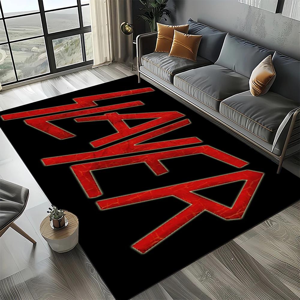 27 Style Slayer Heavy Metal Rcck Band Sign Carpet Rug for Living Room Bedroom Home Sofa Decoration,Kid Play Non-slip Floor Mat