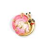 1pc Stainless Steel Charms 18K Gold Plated Snail Animal Pearlized  Multicolor Enamel Pendant DIY Necklace Jewelry 4.3cm X 4.3cm